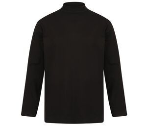 Henbury H020 - T-Shirt Homme Col Roulé Noir