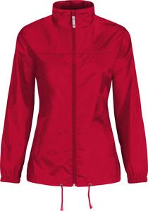 B&C CGJW902 - Coupe Vent Femme Non Doublé Rouge