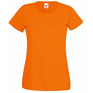 Fruit of the Loom SS050 - T-Shirt Femme Valueweight Orange