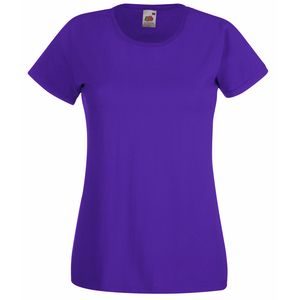 Fruit of the Loom SS050 - T-Shirt Femme Valueweight Violet