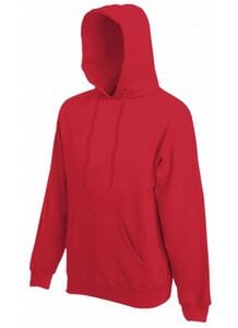 Fruit of the Loom SS224 - Sweat-Shirt à Capuche Homme Classic Rouge