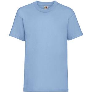 Fruit of the Loom SS031 - T-Shirt Cintré Enfant 100% Coton Valueweight Sky Blue