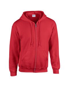 Gildan GD058 - Sweat-shirt à capuche adulte zippé HeavyBlend™ Rouge