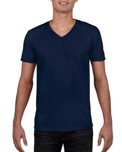 Gildan GD010 - T-Shirt Homme Col V Softstyle Marine