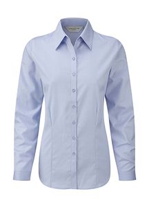 Russell Europe R-962F-0 - Ladies` LS Herringbone Shirt Light Blue