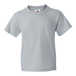 Fruit of the Loom 61-033-0 - T-Shirt Enfants 100% Coton Value Weight Heather Grey