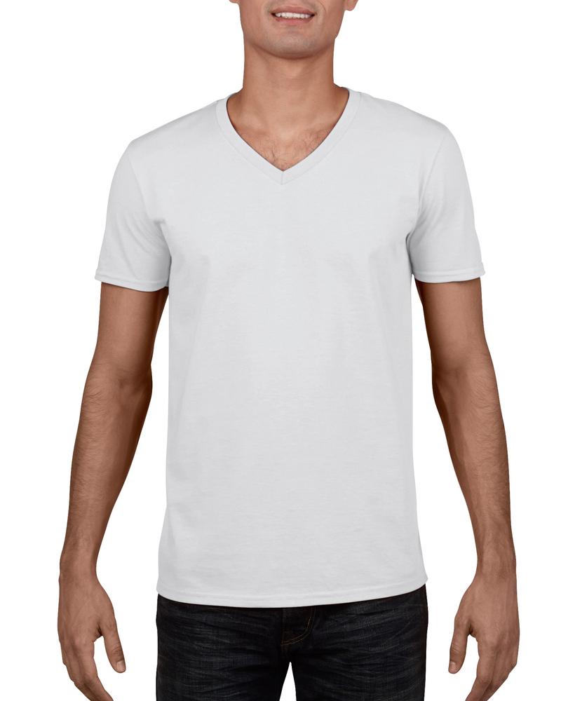 t-shirt homme col v