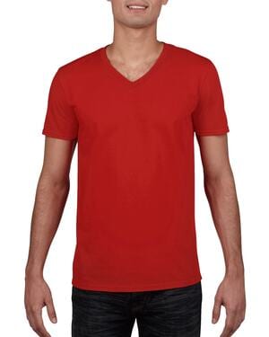 t-shirt homme col v