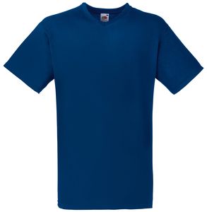 Fruit of the Loom SS034 - T-Shirt Homme Col V Marine
