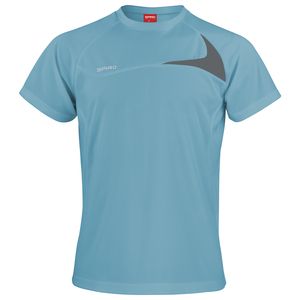 Spiro S182M - Maillot d'entraînement dash Aqua/ Grey