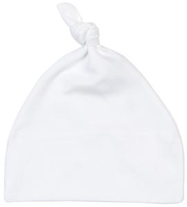Babybugz BZ015 - Bonnet de bébé à nœud Blanc