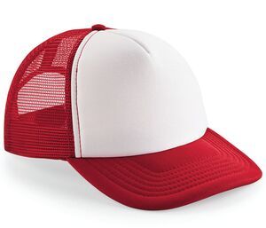 Beechfield BC645 - Casquette snapback trucker vintage Classic Red / White