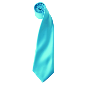 Premier PR750 - Cravate en satin "Colours" Turquoise