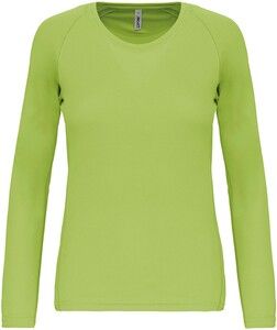 ProAct PA444 - T-SHIRT SPORT MANCHES LONGUES FEMME Lime