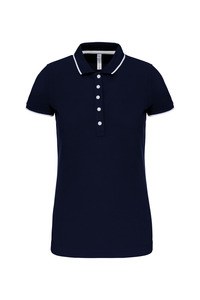 Kariban K252 - POLO MAILLE PIQUÉE MANCHES COURTES FEMME Navy / White / Red