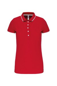 Kariban K252 - POLO MAILLE PIQUÉE MANCHES COURTES FEMME Red / White / Navy