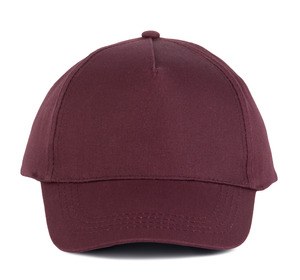 K-up KP116 - CASQUETTE EN COTON - 5 PANNEAUX Bourgogne