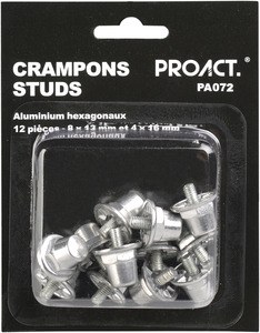 ProAct PA072 - BOÎTE DE 12 CRAMPONS ALU HEXAGONAUX