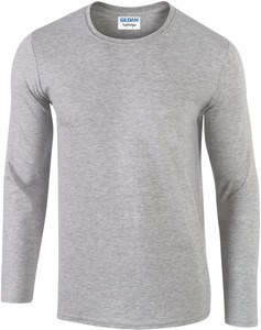 Gildan GI64400 - Tee-Shirt Homme Manches Longues Sport Grey