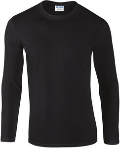 Gildan GI64400 - Tee-Shirt Homme Manches Longues Black/Black