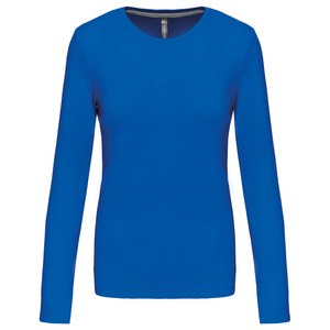 Kariban K383 - T-SHIRT COL ROND MANCHES LONGUES FEMME Light Royal Blue