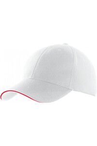 K-up KP207 - CASQUETTE SPORT White/ Red