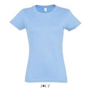 SOL'S 11502 - Imperial WOMEN Tee Shirt Femme Col Rond Ciel