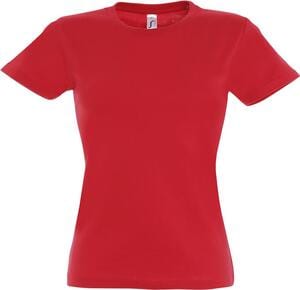 SOL'S 11502 - Imperial WOMEN Tee Shirt Femme Col Rond Rouge