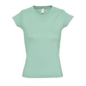 SOL'S 11388 - MOON Tee Shirt Femme Col “V” Menthe