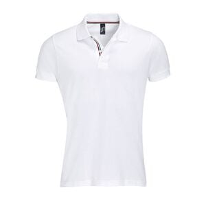 SOL'S 00576 - PATRIOT Polo Homme Blanc/Rouge