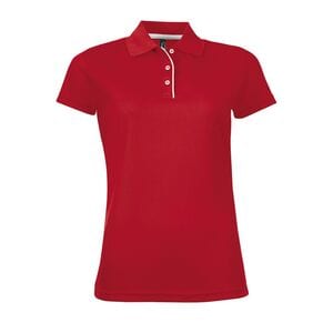 SOL'S 01179 - PERFORMER WOMEN Polo Sport Femme Rouge