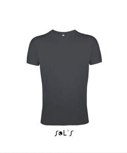 SOL'S 00553 - REGENT FIT Tee Shirt Homme Col Rond Ajusté Gris foncé