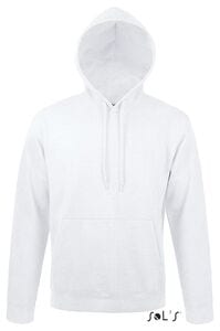 SOL'S 47101 - SNAKE Sweat Shirt Unisexe à Capuche Blanc chiné