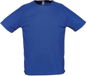 SOL'S 11939 - SPORTY Tee Shirt Manches Raglan Bleu Royal