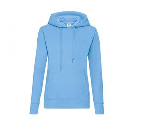 Fruit of the Loom SS038 - Sweat-shirt à capuche femme Classic 80/20 Sky Blue