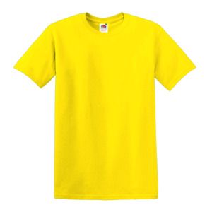 Fruit of the Loom SC6 - T-Shirt Manches Courtes 100% Coton  Jaune