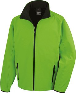 Result R231M - Veste Softshell "printable" Homme Vivid Green/ Black