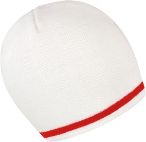 Result R368X - Bonnet "Supporter" Blanc-Rouge