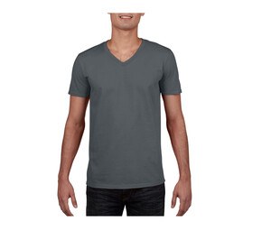 Gildan GN646 - T-Shirt Homme Col V 100% Coton Charcoal