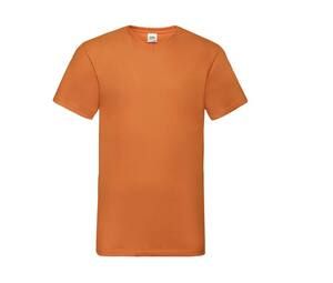 Fruit of the Loom SC234 - Tee Shirt col V Homme Valueweight Orange