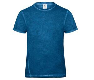 B&C BC030 - Tee-Shirt Homme Manches Courtes Plug In Blue Clash