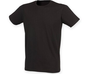 Skinnifit SF121 - Tee-Shirt Homme Stretch Coton Noir