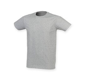 Skinnifit SF121 - Tee-Shirt Homme Stretch Coton Heather Grey