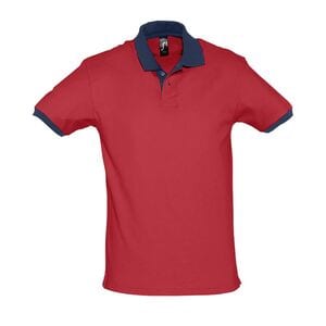 SOL'S 11369 - PRINCE Polo Unisexe Red/French Navy