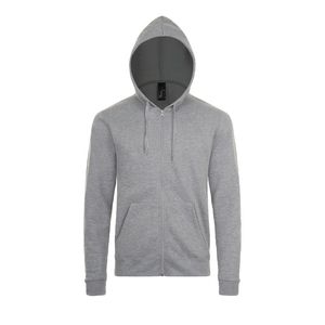 SOL'S 01714 - STONE Veste Zippée à Capuche Unisexe Gris clair melange