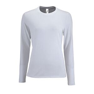 SOL'S 02075 - Imperial LSL WOMEN Tee Shirt Femme Manches Longues Blanc