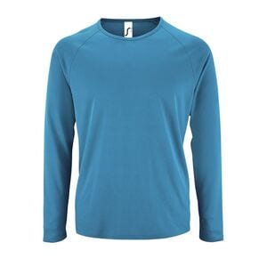 SOL'S 02071 - Sporty Lsl Men Tee Shirt Sport Homme Manches Longues Aqua