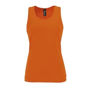 SOL'S 02117 - Sporty Tt Women Débardeur Sport Femme Orange Néon