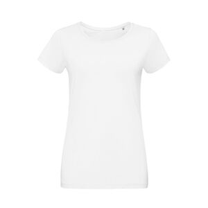 SOL'S 02856 - Martin Women Tee Shirt Jersey Col Rond Ajusté Femme Blanc