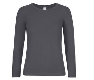B&C BC08T - Tee-shirt femme manches longues Dark Grey